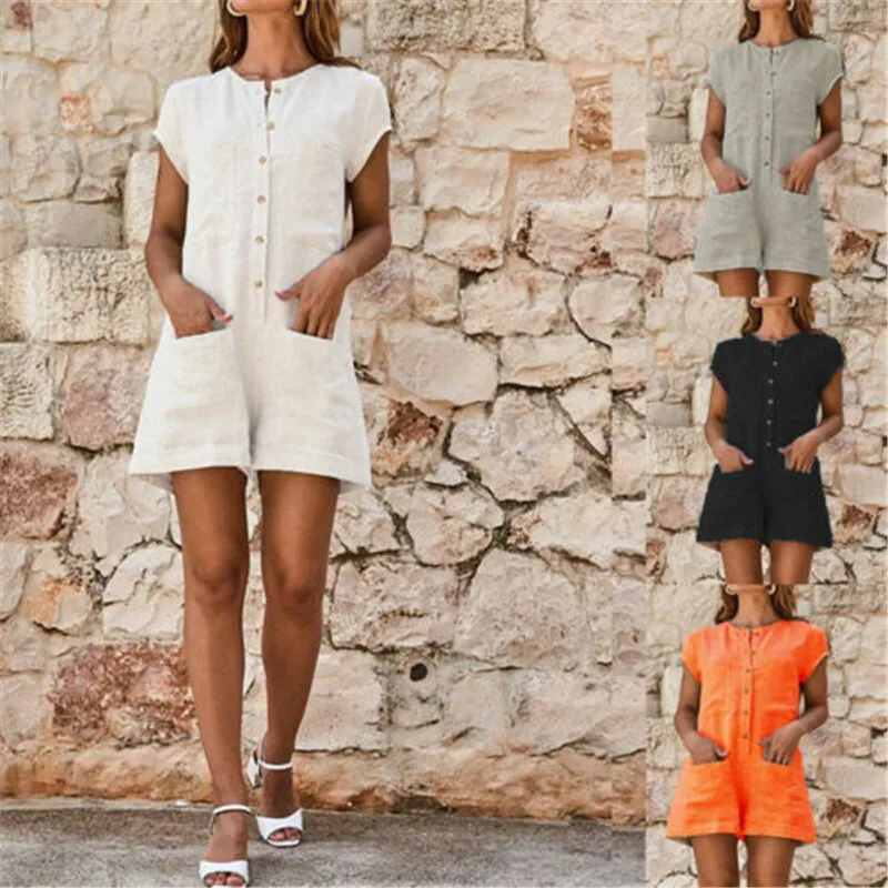 Женский праздничный комбинезон большого размера однотонный с широкими