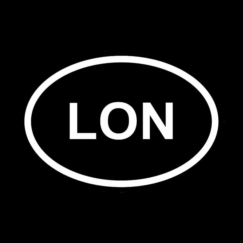 YJZT 13 1 см * 8 LON Лондон город страна код овальные автомобильные наклейки виниловые