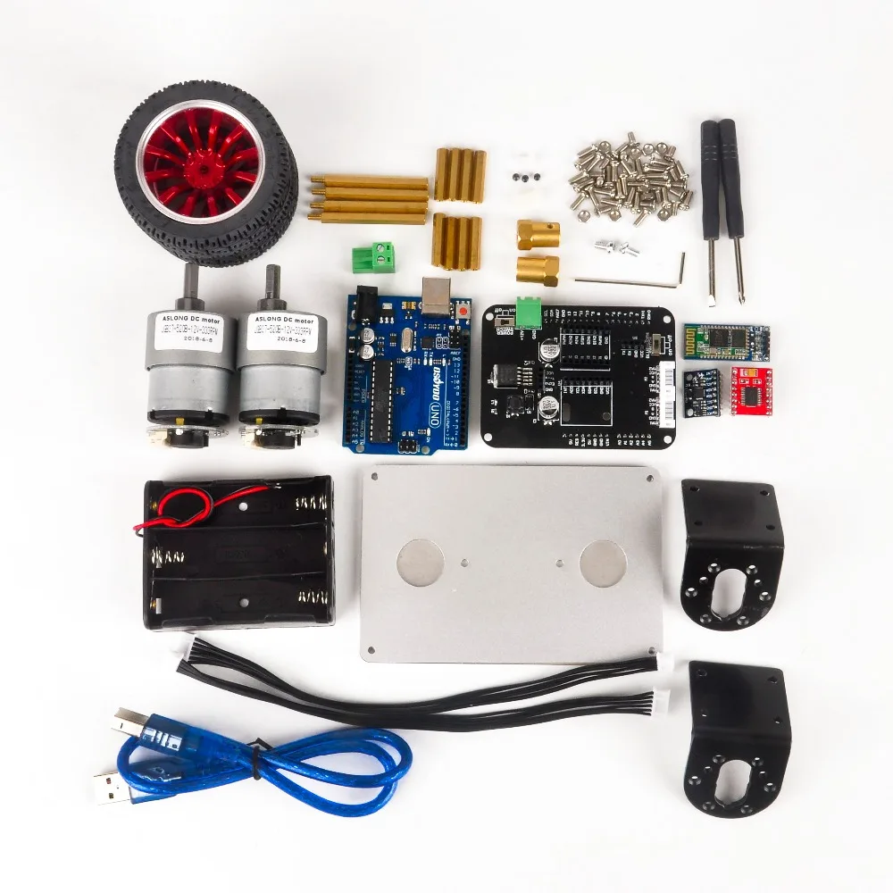 OSOYOO RC два колеса самобалансирующийся робот автомобильный комплект для OSOYOO DIY обучающий стартовый комплект, Bluetooth пульт дистанционного управления на Android