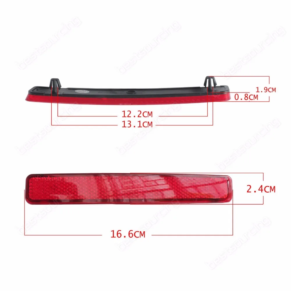 ANGRONG 2x отражатель заднего бампера для VW T5 Transporter/Caravelle/Multivan(pre-facelift) 2003-2011(CA244