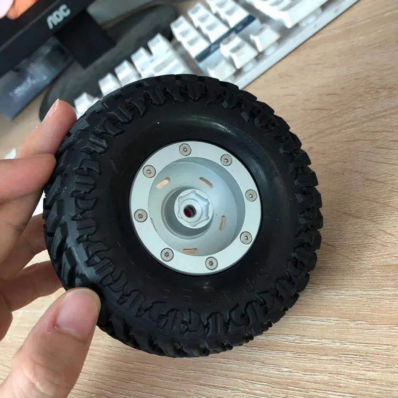 4 шт. матовые серебряные колесные диски 1 9 Beadlock для 1/10 RC Crawler Axial SCX10 II 90046 Tra .... TRX4