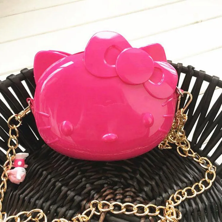 Новинка Hello kitty желеобразная цветная сумка-мессенджер Сумочка Кошелек XW-1059