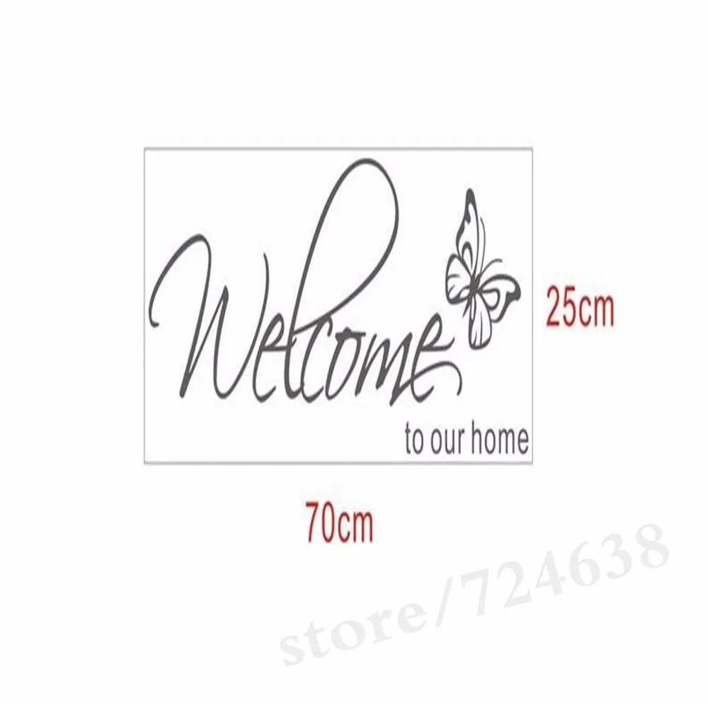 Наклейки Муро домашний декор &quotДобро пожаловать в наш дом&quot текстовые узоры