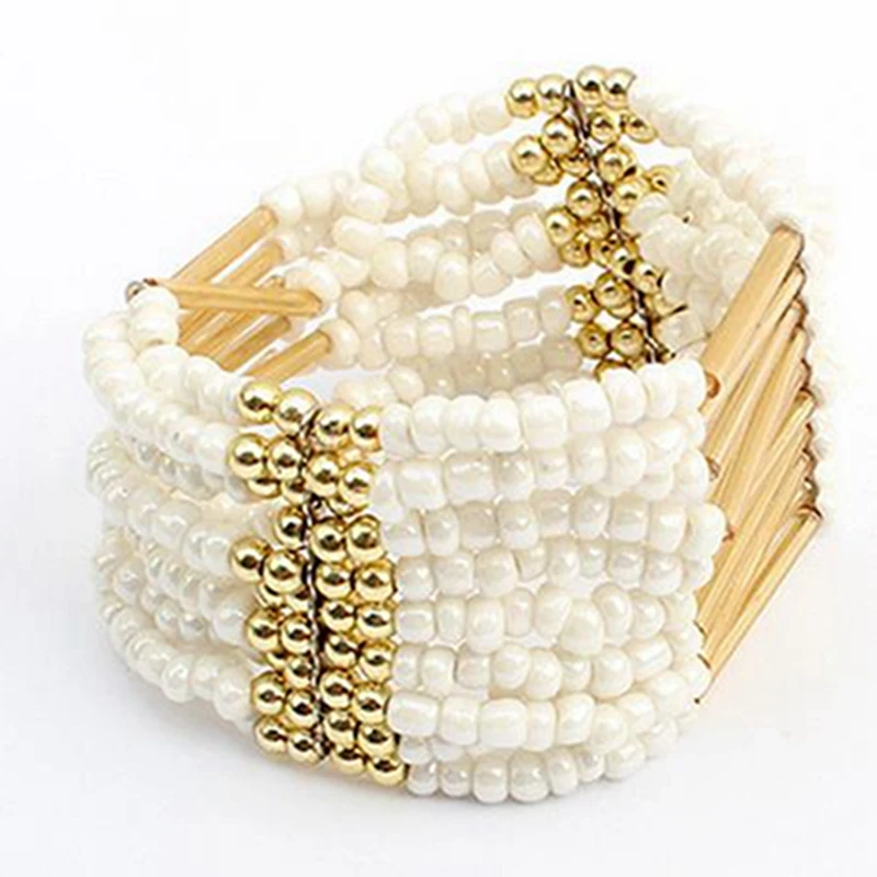 Многослойный Модный стильный браслет с бахромой в богемном стиле украшенный