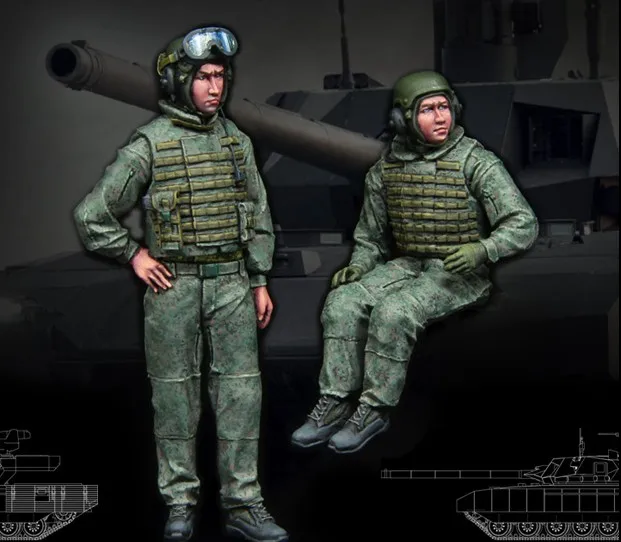 1/35 масштаб Современная война русский танкер 2 человек miniatures Второй мировой войны