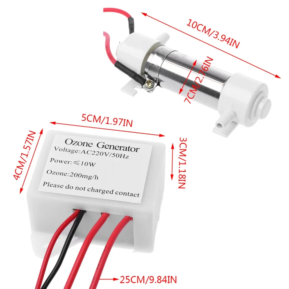 Озонатор трубка для очистки и дезинфекции воздуха 220 В 200 мг|Запчасти