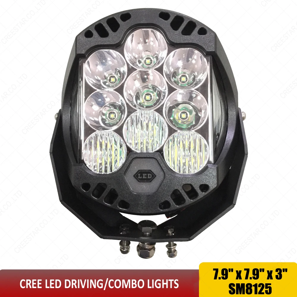 New LED Off Road Driving / Combo Light 125W 11500 Lumens 8&quot inch Auxiliary OffRoad Spot For Motorcycle Car Wrangler x1 | Автомобили и