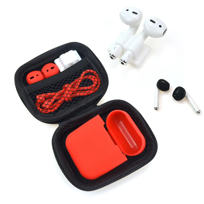 Чехол для наушников AirPods 5 в 1 полезный футляр хранения протектор чехол