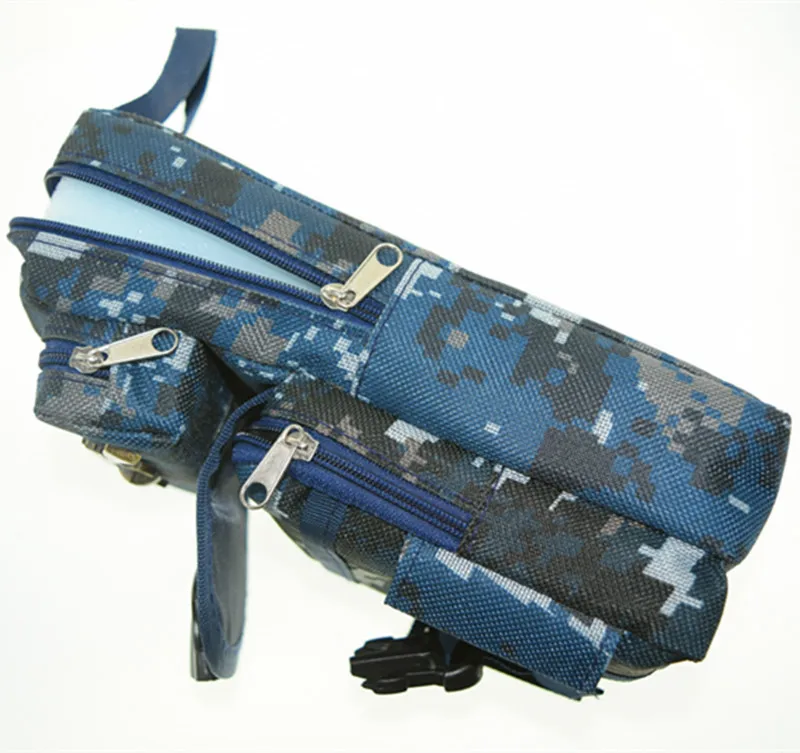 Мальчик большой емкости камуфляж дизайн пенал ткань Оксфорд Крест огонь ручка