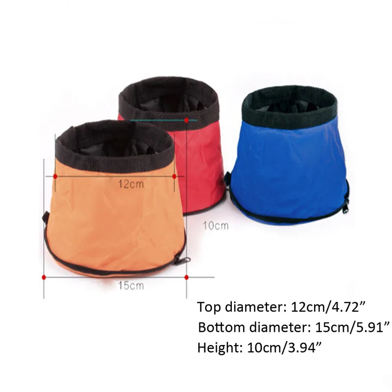 Водонепроницаемая Переносная Складная миска для еды и собак из ткани Оксфорд 1