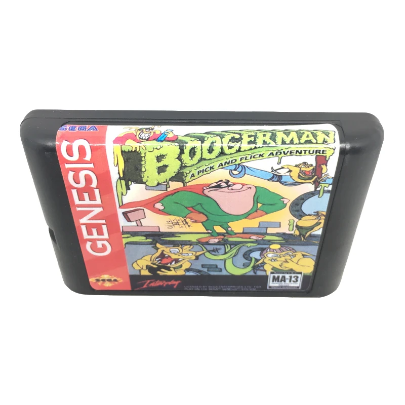 Картридж для 16-битной игры Boogerman A Pick And Flick Adventure Sega Mega Drive / Genesis System EUR/USA Shell |