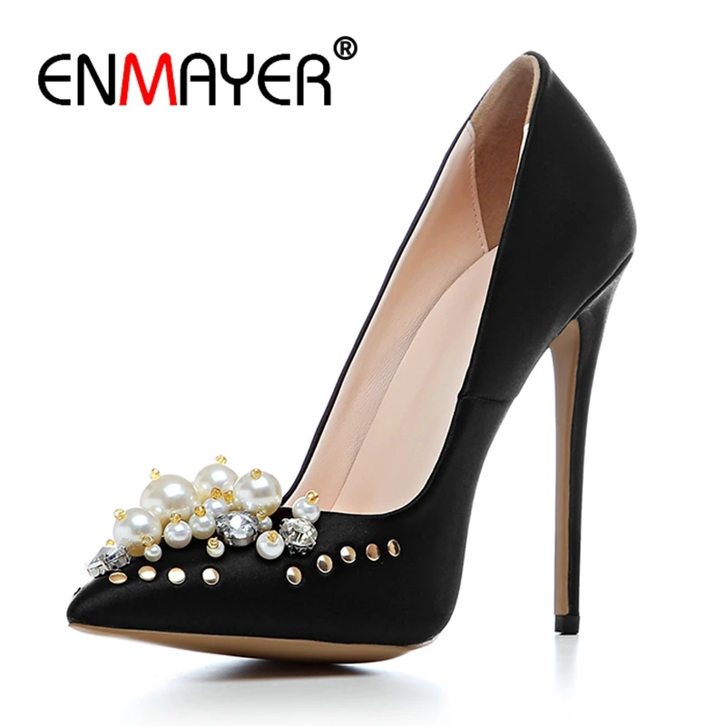 ENMAYER  Thin Heels  Womens Shoes  Shoes Woman High Heel  Sapato Feminino  Ladies Shoes  High Heel Booties  Size 34-43 ZYL2512
