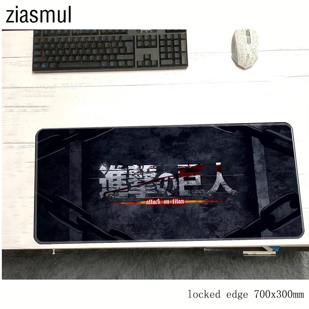 Коврик для мыши attack on titan 700x300 мм коврик notbook компьютерный locrkand игровой геймерский