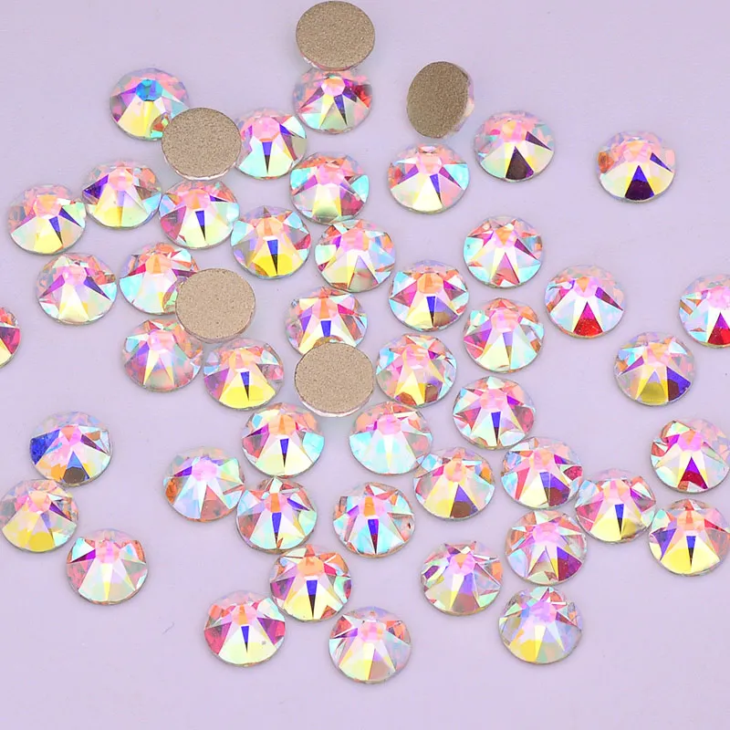 Crystal AB 50pcs JUNAO ss20 Оранжевый Красный AB граненые стразы стекло с плоской задней частью камни для дизайна ногтей украшения не Швейные Стразы для маникюра - Цвет: Crystal AB 50pcs