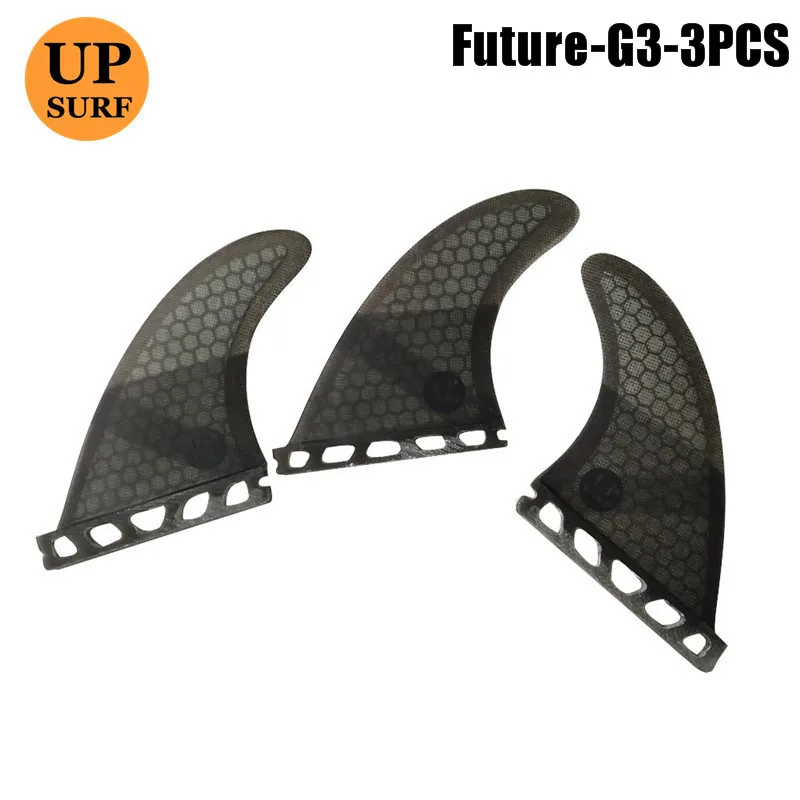 Плавники Future G3 зеленый черный красный синий трехслойный набор сотовые из