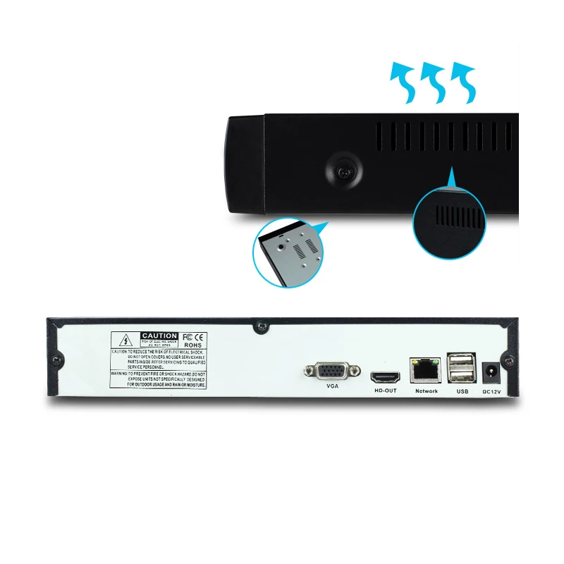XINFI 8CH NVR Full HD 8-канальный безопасный автономный CCTV 8ch/4ch nvr 1080P ONVIF 2 0 для IP камеры