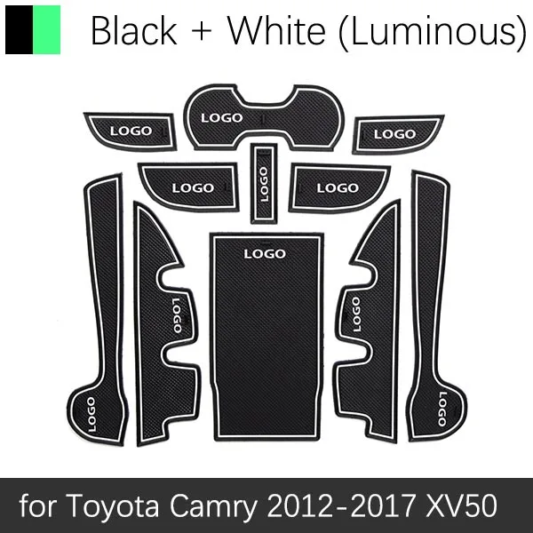 Противоскользящий коврик для Toyota Camry 2012- 7 Gen XV50 Altis Aurion 50 MK7 слот для ворот противогрязный Коврик для двери