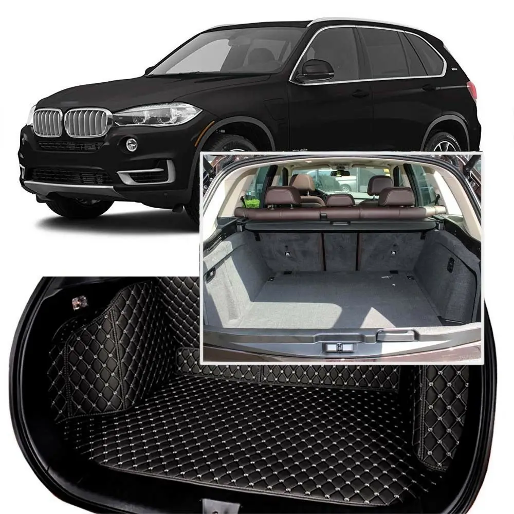 

Full Covered Seat Pad Cargo Box Trunk Floor Mat Carpet Liner For BMW X5 2014-2018