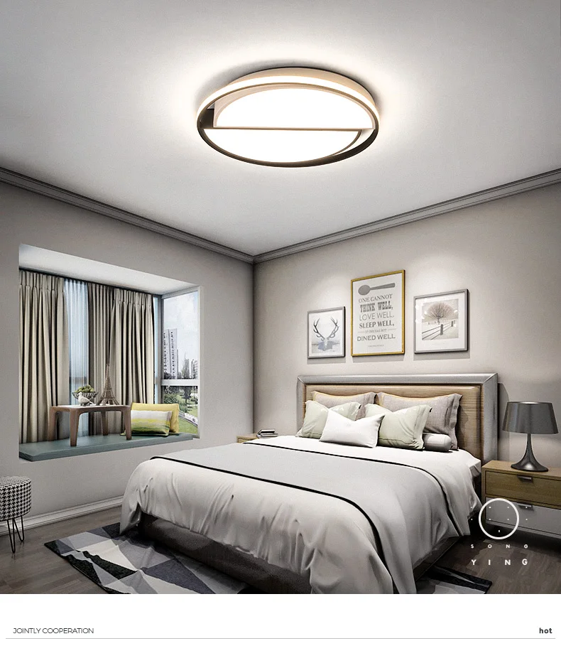 Nordic bedroom led ceiling lamp Simple modern home room warm romantic creative | Лампы и освещение