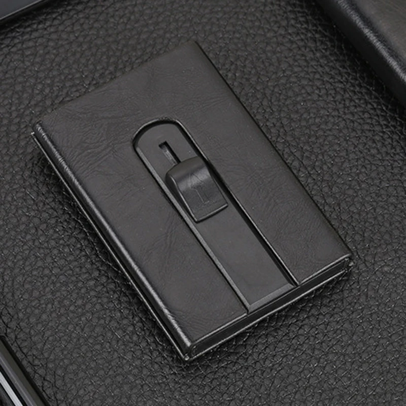 Weduoduo высокое качество кредитный держатель для карт из искусственной кожи алюминиевый кошелек для карт Мужской Бизнес ID держатель для карт всплывающий автоматически