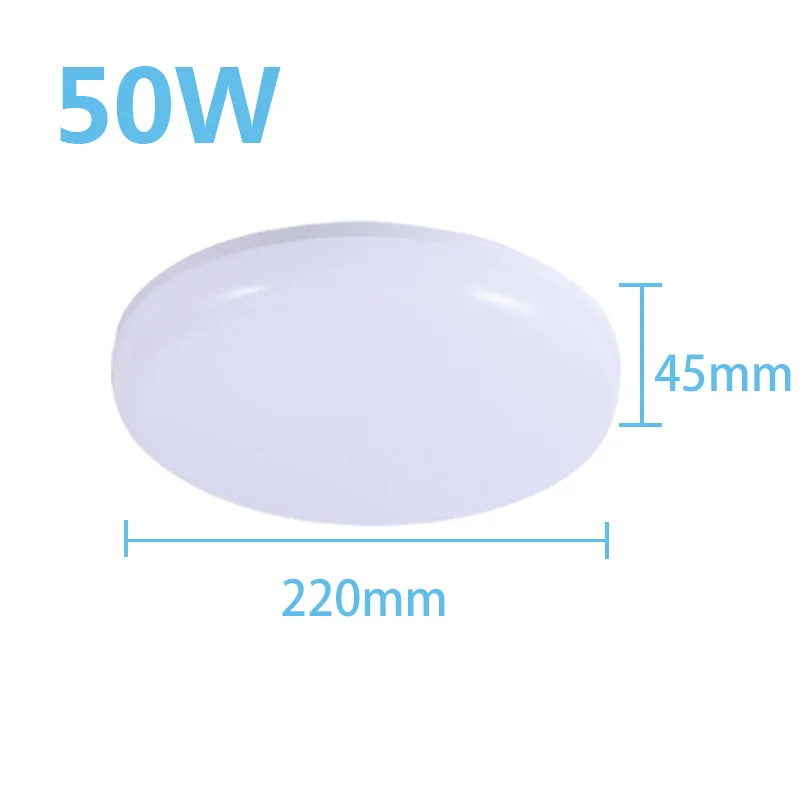 50W Ceiling Light CANMEIJIA светодиодный потолочный светильник 220 В 30 Вт Домашнее освещение Современные Люстры лампа для гостиной столовая ванная комната Светильник - Цвет корпуса: 50W Ceiling Light