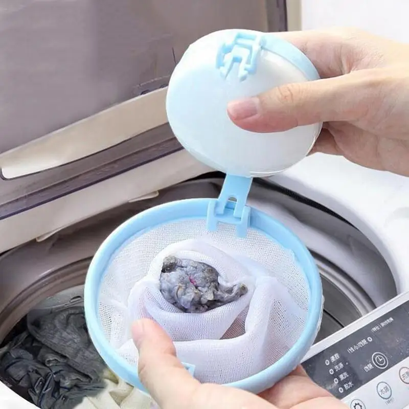 

Mesh Bag Laundry Ball Washing Ball Filtration Lint Removal Laundry Balls Discs Dirty Fiber Collector Mesh Pouch