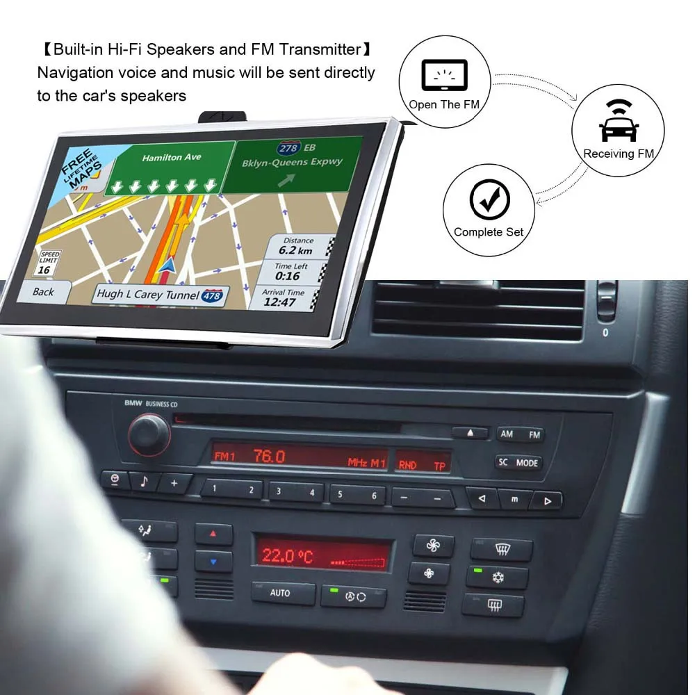 Gps-навигатор GPS7 ЖК-экран FM Bluetooth навигация GPS | Автомобили и мотоциклы