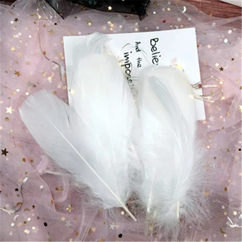 Nature Peppermint Green Goose Nagoire Feathers for Crafts Plumes 5-7inch/13-18CM Jewelry Clothing Accessories Wedding Decoration | Дом и сад