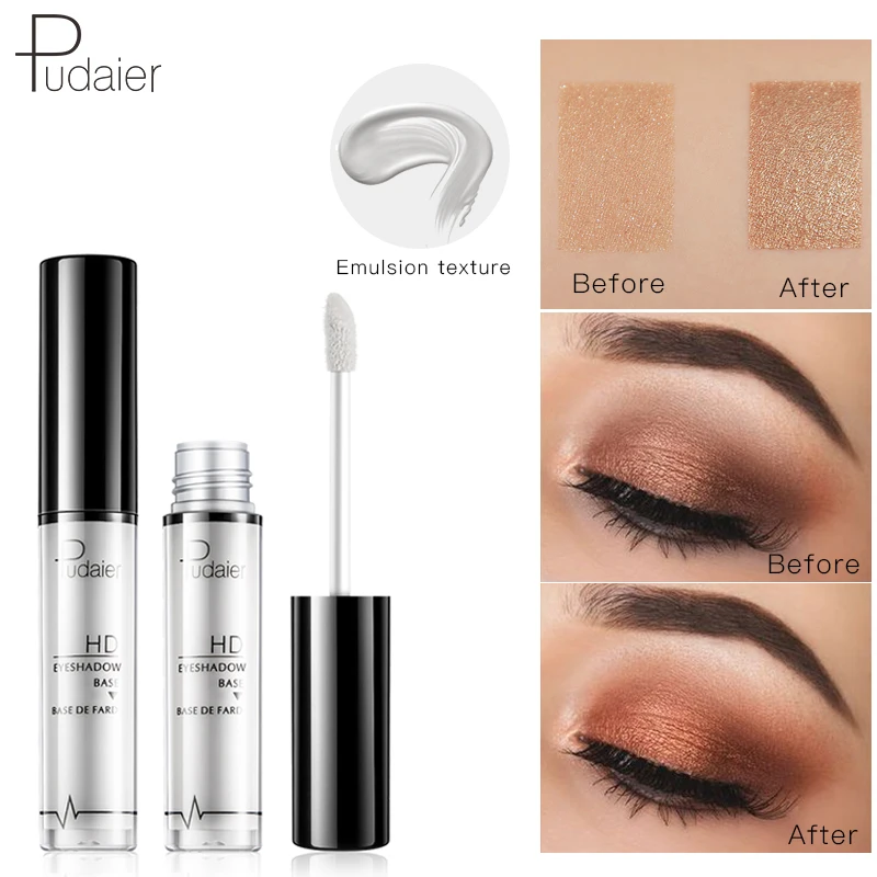 

Pudaier 24h Long Lasting Primer Liquid Base under the Eye Shadows Keep Eye Makeup Perfect Easy Apply Smooth Before Use Glitter