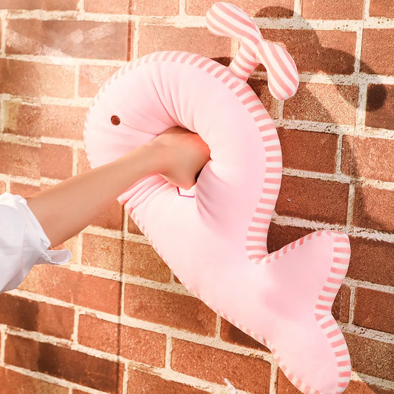 Хит новинка 1 шт. 50 см Kawaii плюшевые игрушки морская рыба кукла синий и розовый КИТ