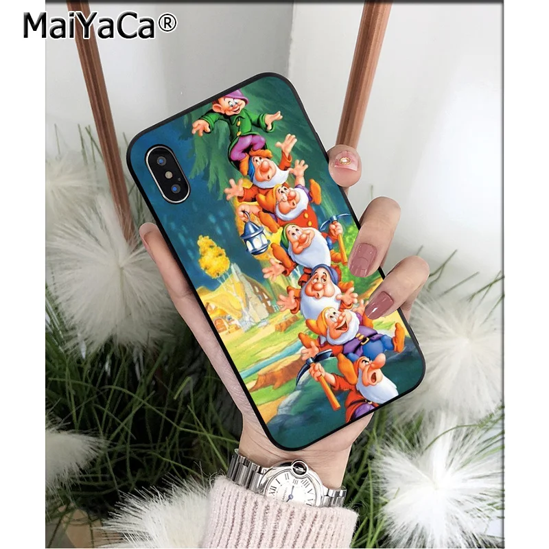 Чехол для мобильного телефона MaiYaCa мягкий черный силиконовый чехол Apple iPhone 8 7 6 6S