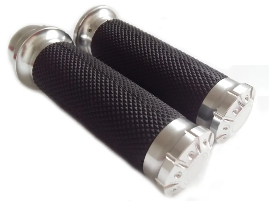 Серебристая ручка для мотоцикла с ЧПУ 1 &quot25 мм ручки на руль Harley Sportster Touring Dyna Softail