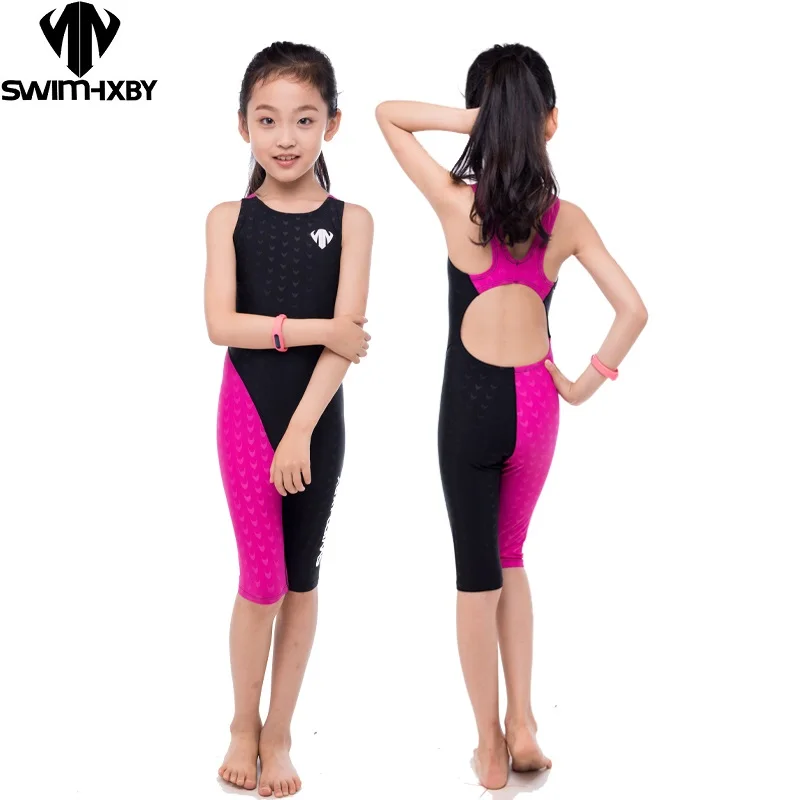 

HXBY Professional Kids Swimwear Girls Swimsuit Women One Piece Swimwear Professional Swimming Suits Bathing Suit Girls Swim