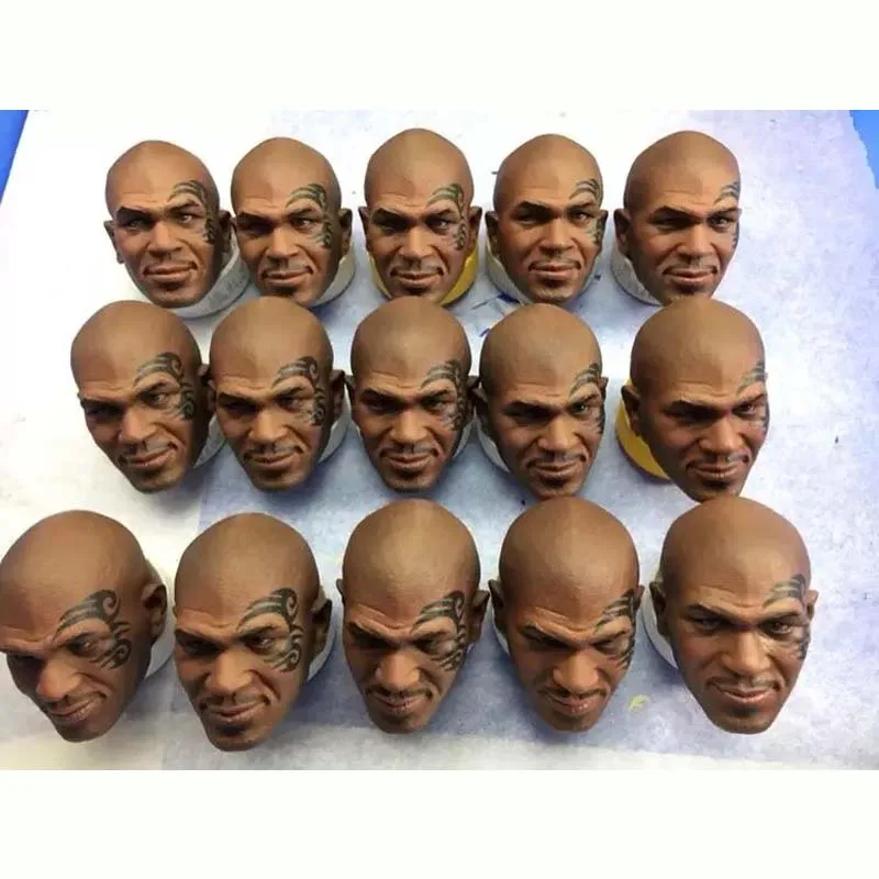 

Mnotht 1:6 Soldier Head Carvings Model Great Man Fight King Tyson Tattoo Pattern Head Sculpt Toy for 12in Action Figure ma