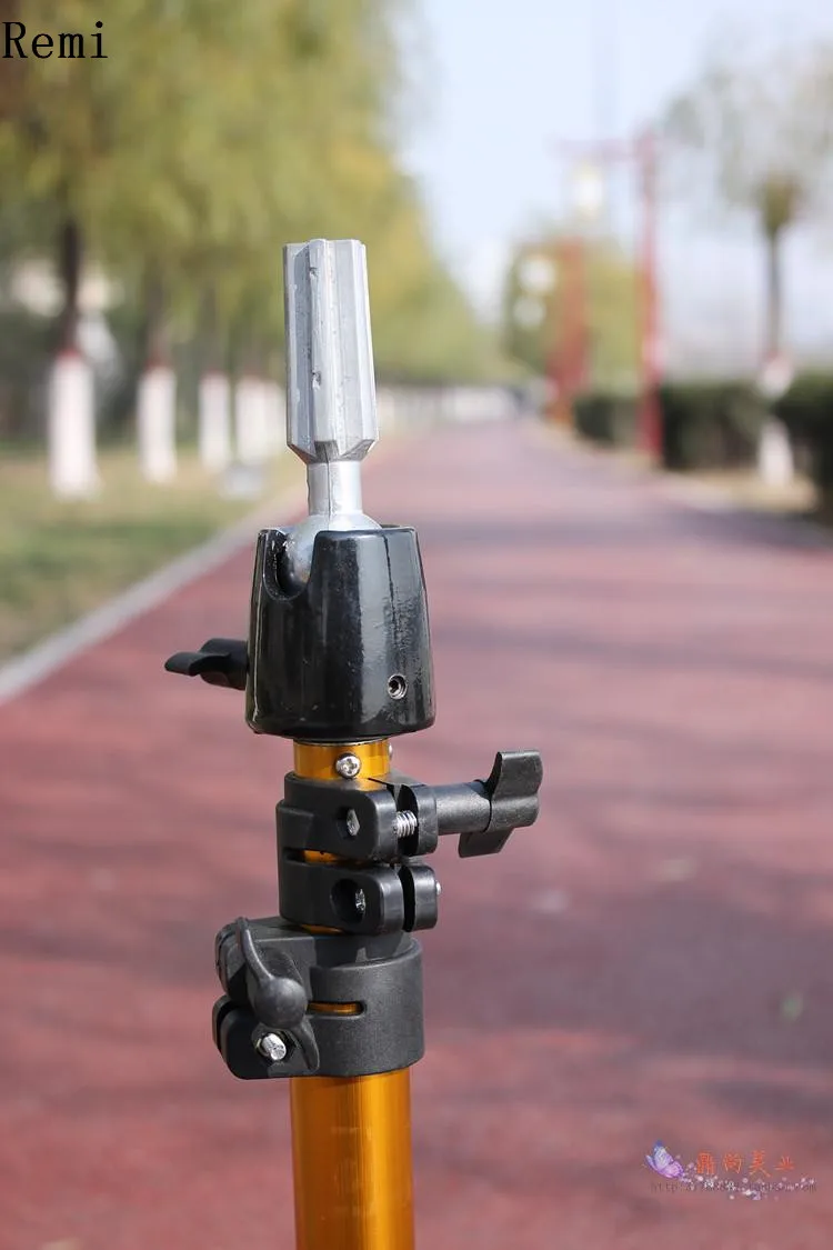 Регулируемый алюминиевый штатив для парикмахерской золотого цвета держатель