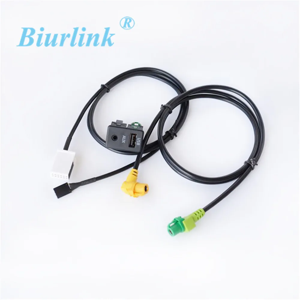 Автомобильный аудио RCD510 RNS315 AUX USB переключатель адаптер для Volkswagen Passat Polo CC Golf|aux