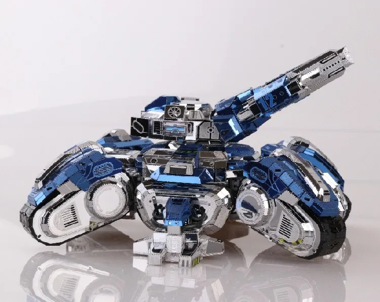 MU 3D металлическая головоломка Siege edition Танк шарнир подвижный DIY лазерная резка модель головоломки для взрослых детей развивающие игрушки настольные украшения