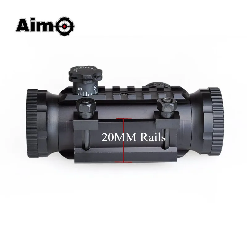 

Aim-O Red Green Dot Sight Tactical Rifle Scope For Airsoft Rifle Gun 20mm RIS Rails AO3014