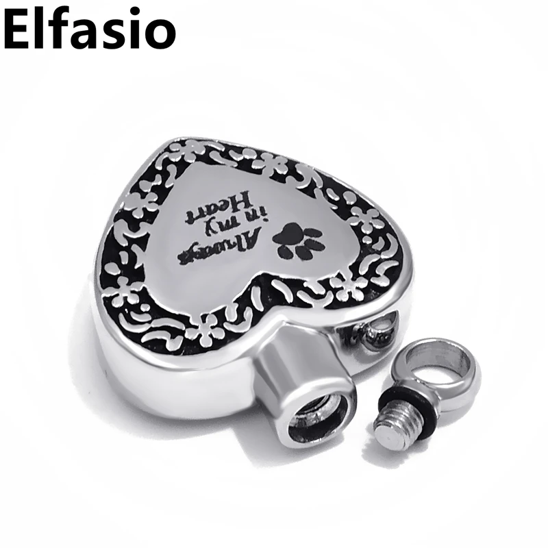 Всегда в моем сердце лапа собаки питомец кремации памятный сувенир мемориальная