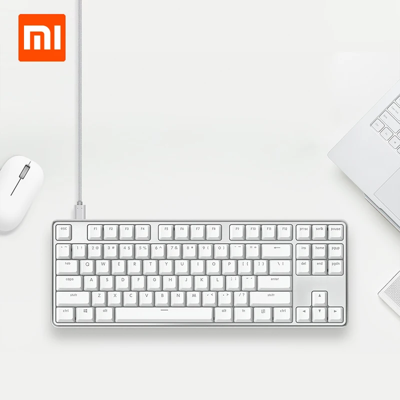 Xiaomi yuemi Pro MK02 Проводная Механическая клавиатура с Cherry красный переключатель белый