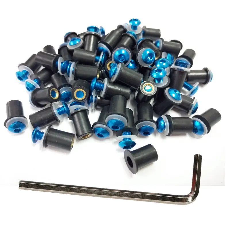 50ps blue M5 Windscreen Bolt Screws Windshield screw bolts Kit Universally fit for Ducati Suzuki Kawasaki Honda | Автомобили и