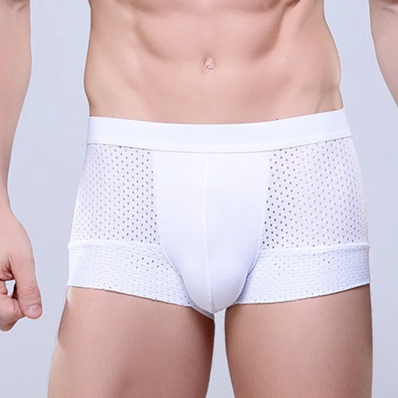 Новинка мужские трусы-боксеры с вентилятором мужское сексуальное нижнее белье