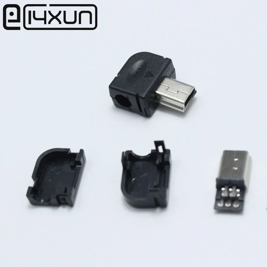 10 шт. DIY Mini Type B USB 5Pin сварочный Тип штекер Коннектор 3 в 1 90 градусов адаптер для OD 4 0