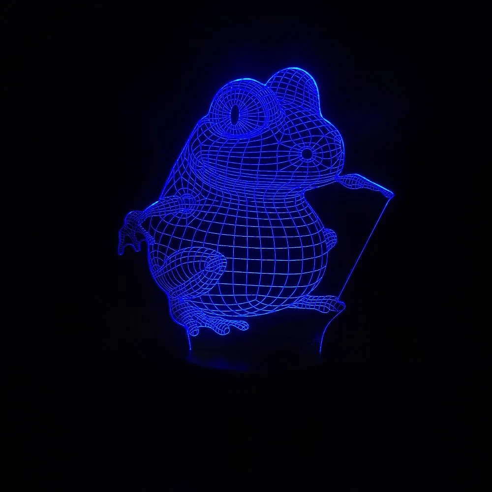 Светодиодная 3d лампа Оптическая иллюзия ночник с изображением мультяшной