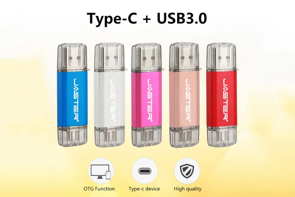 JASTER USB 3,0 type-C OTG USB флеш-накопитель 32 ГБ 16 ГБ флеш-накопитель двойной разъем для cumputer/смартфон памяти мини USB флешка