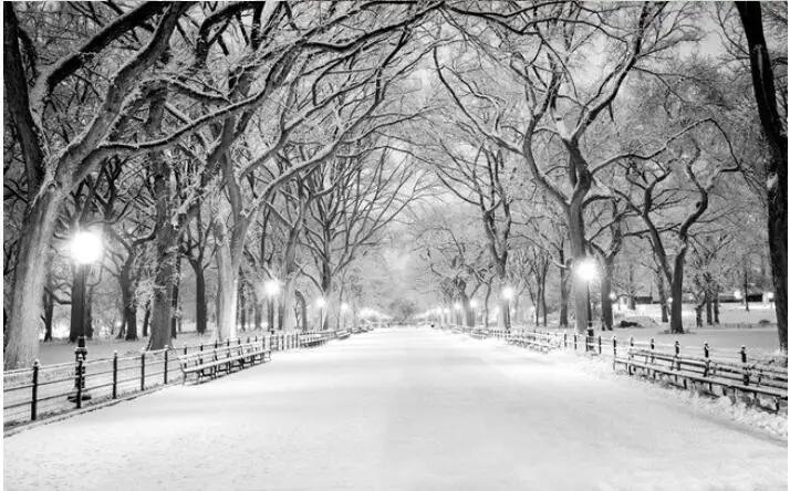 Настенные 3d обои на заказ Нетканая настенная наклейка черно-белая деревянная