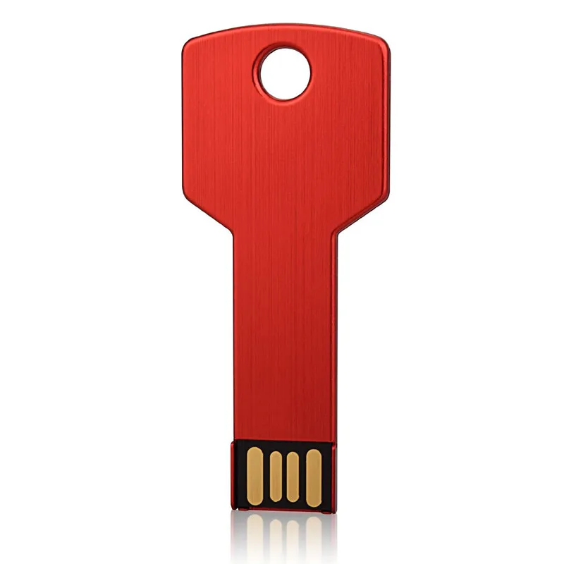 Бесплатная доставка 16 ГБ 32 64 металл красочные ключ 2.0 USB флэш-накопитель U диск