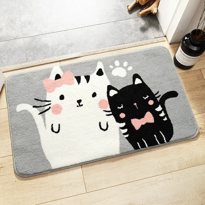 Коврик в форме кошки коврик для входа напольный Противоскользящий Детский ковер