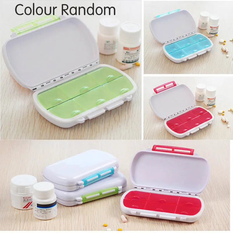 as pic Mini Pill Box Organizer Tablet Holder 2/7/21 days Slot Weekly Medicine Container Organizer Case For diet pills box - Цвет: as pic