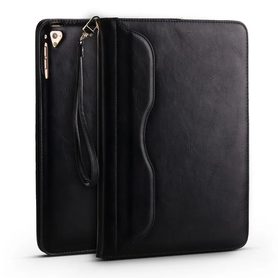 Черный Чехол для ipad Air 1/ipad pro 9,7/ipad Smart Cover кожаный чехол с функцией кошелька Чехол для ipad Air 2 - Цвет: Черный